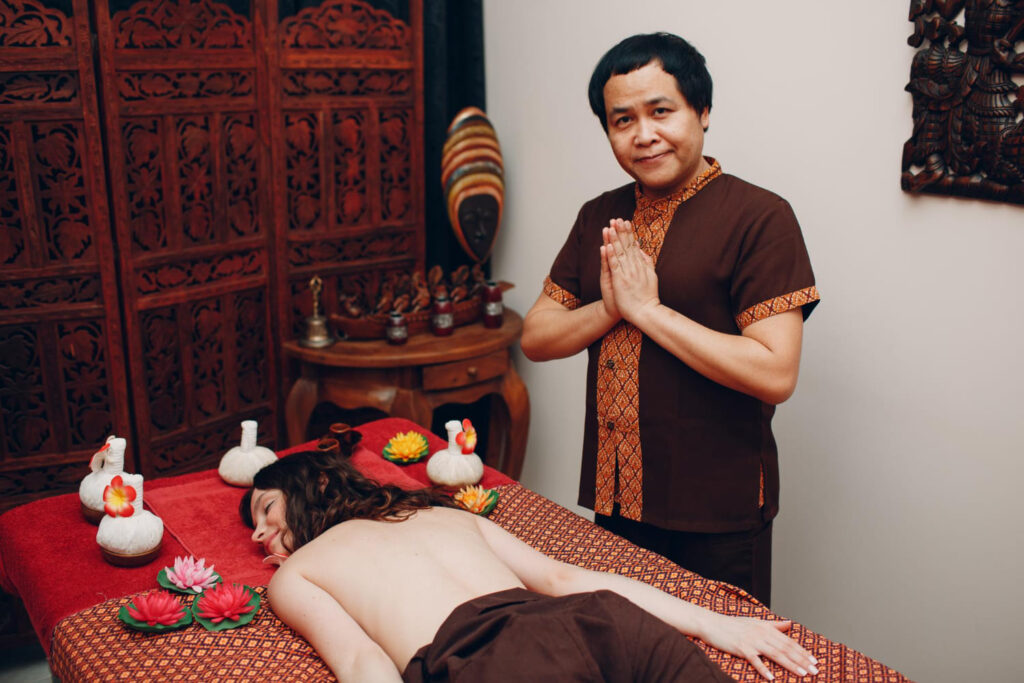 A massage therapist